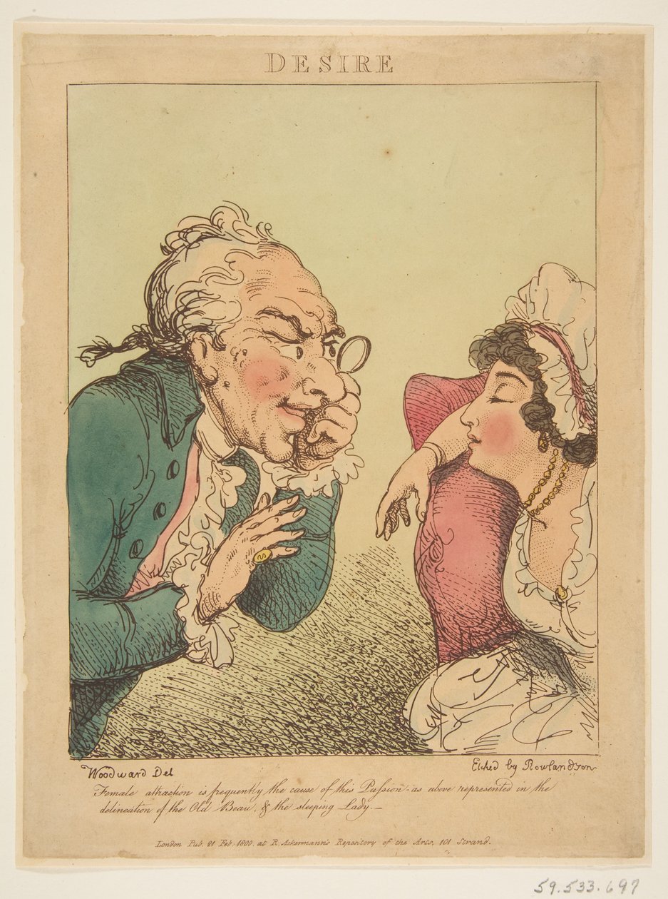 Desire, 21. februar 1800. av Thomas Rowlandson