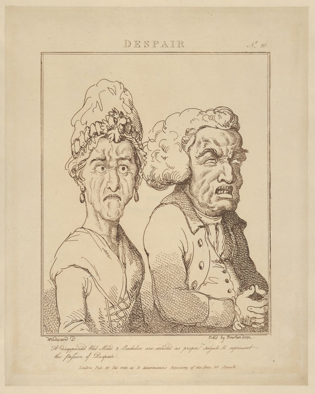 Fortvilelse, 21. februar 1800., 21. februar 1800. av Thomas Rowlandson