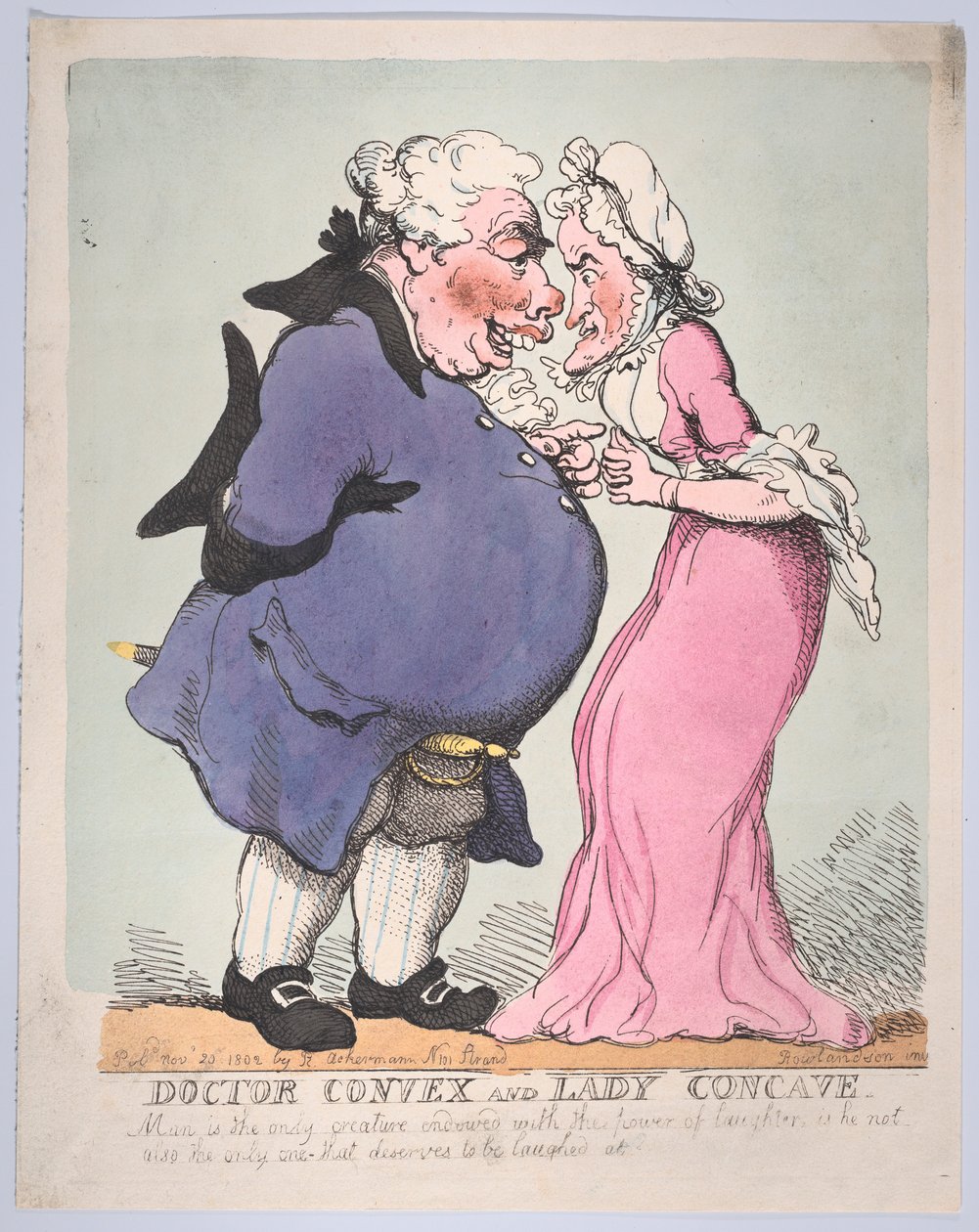 Doctor Convex og Lady Concave, 20. november 1802., 20. november 1802. av Thomas Rowlandson