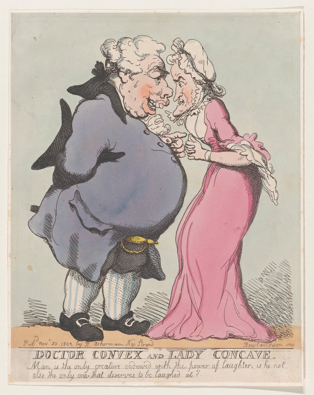 Doktor Convex og Lady Concave, 20. november 1802., 20. november 1802. av Thomas Rowlandson