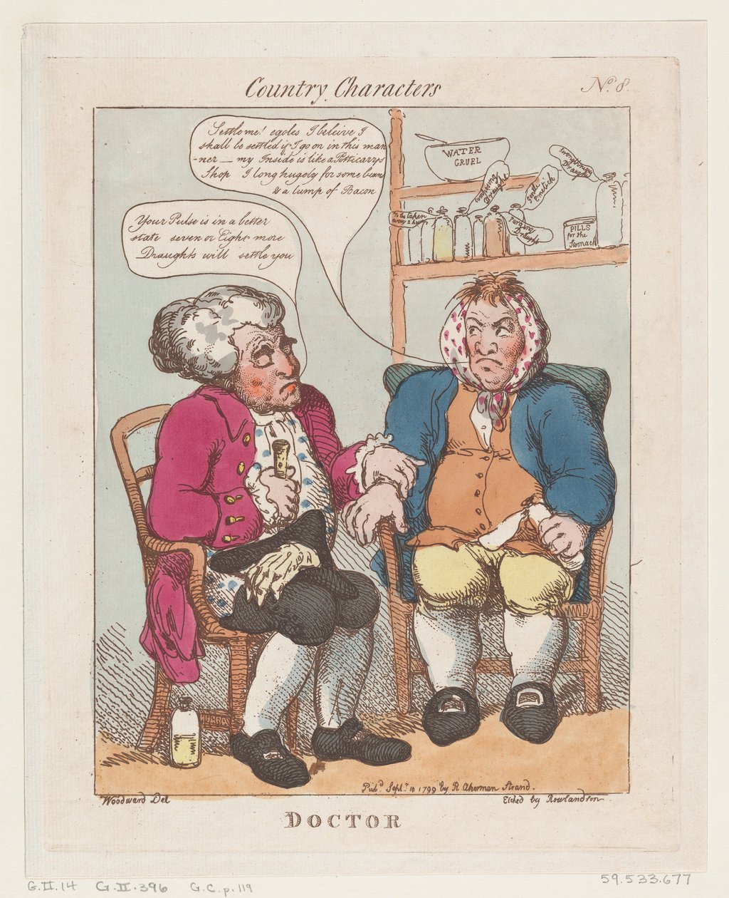 Doktor, 10. september 1799., 10. september 1799. av Thomas Rowlandson