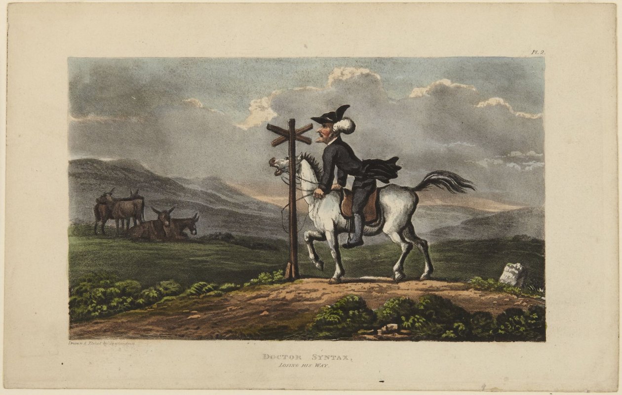Doktor Syntax går seg vill av Thomas Rowlandson