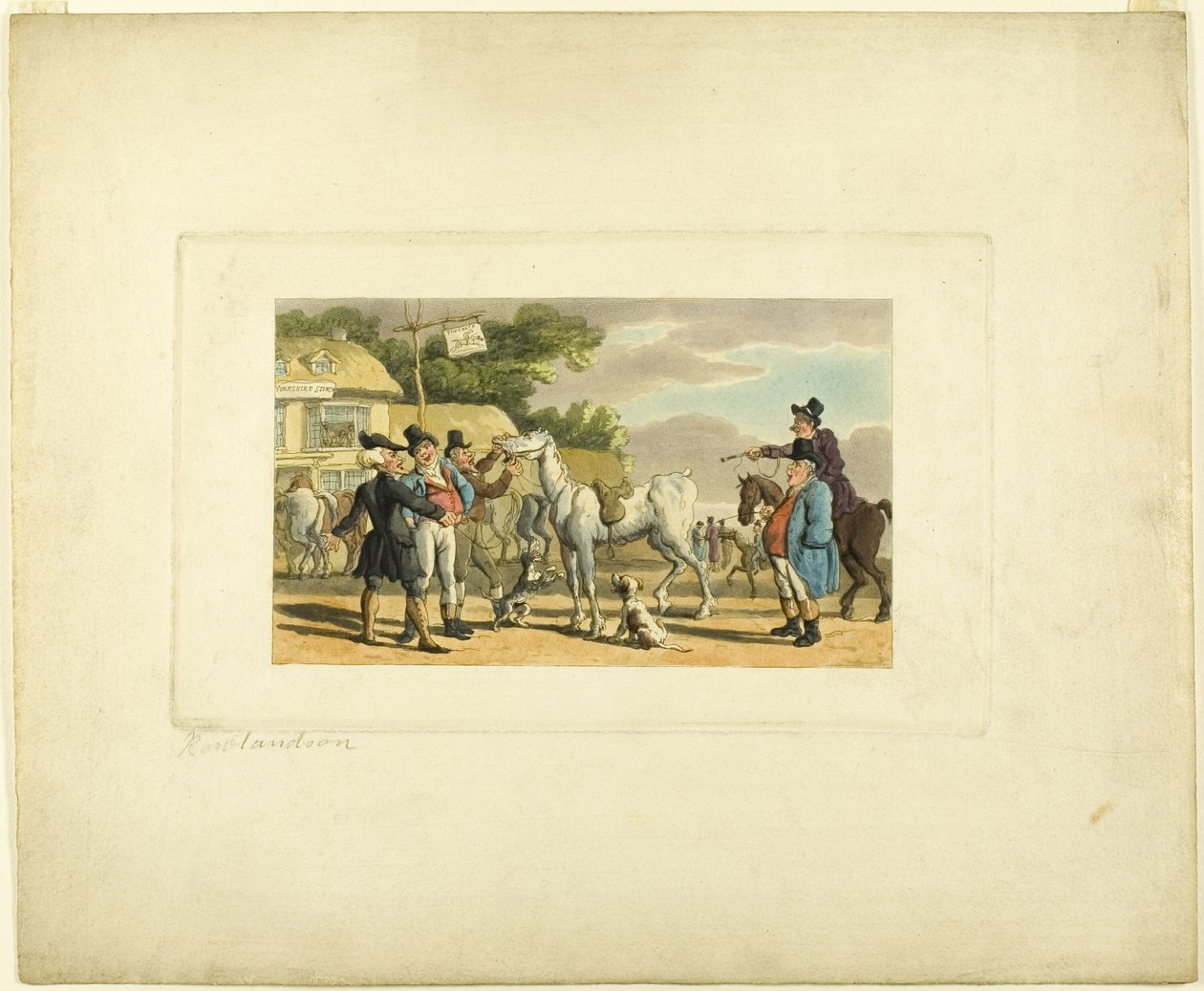 Doctor Syntax Selger Grizzle, fra The Tour of Doctor Syntax av Thomas Rowlandson