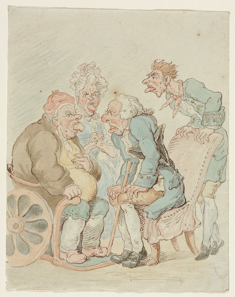 Lege, sent på 1800-tallet eller tidlig på 1900-tallet. av Thomas Rowlandson