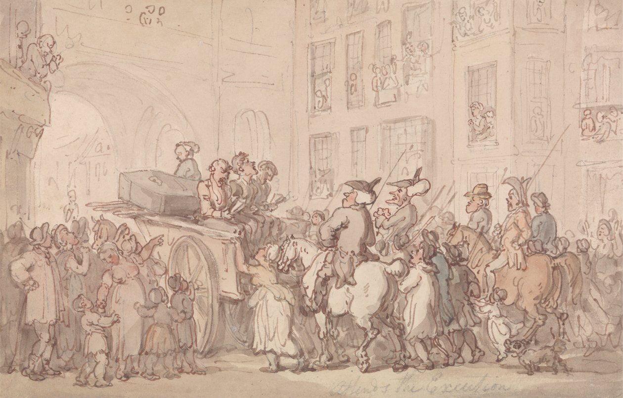 Dr. Syntax deltar på henrettelsen av Thomas Rowlandson