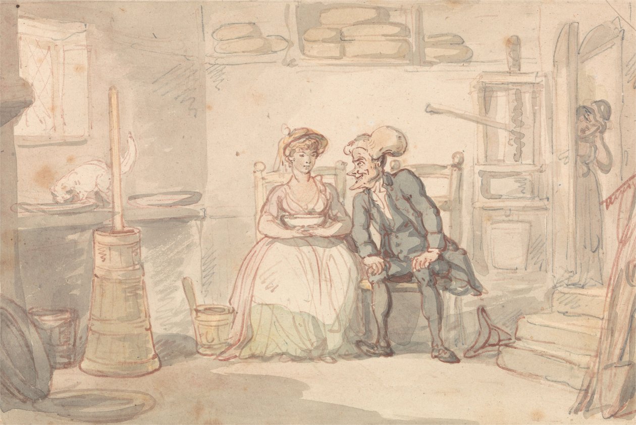 Dr. Syntax  Dairymaid av Thomas Rowlandson