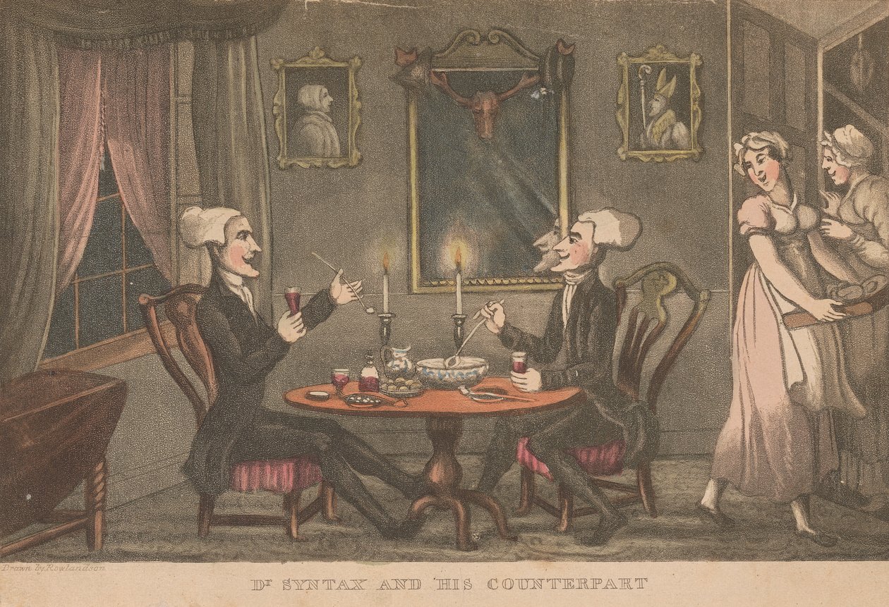 Dr. Syntax og hans motstykke av Thomas Rowlandson