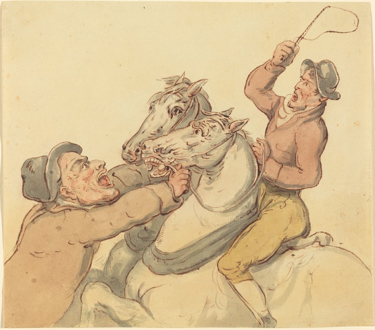 Drovers med et par oppdrettshester av Thomas Rowlandson