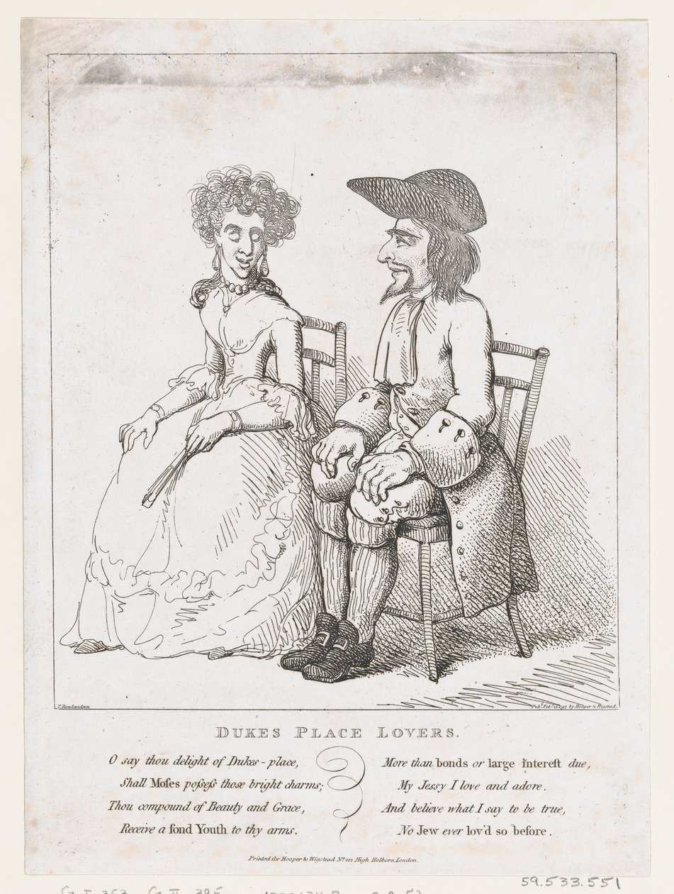 Dukes Place Lovers, 21. februar 1797., 21. februar 1797. av Thomas Rowlandson
