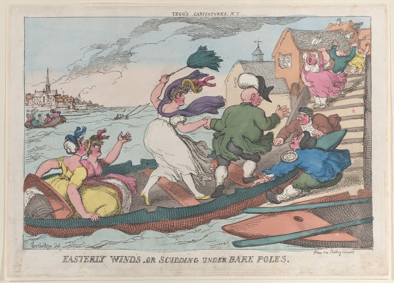 Østlige vinder, eller skuring under bare poler, 10. mai 1810., 10. mai 1810. av Thomas Rowlandson