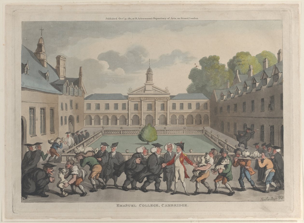 Emmanuel College, Cambridge, 31. oktober 1811., 31. oktober 1811. av Thomas Rowlandson