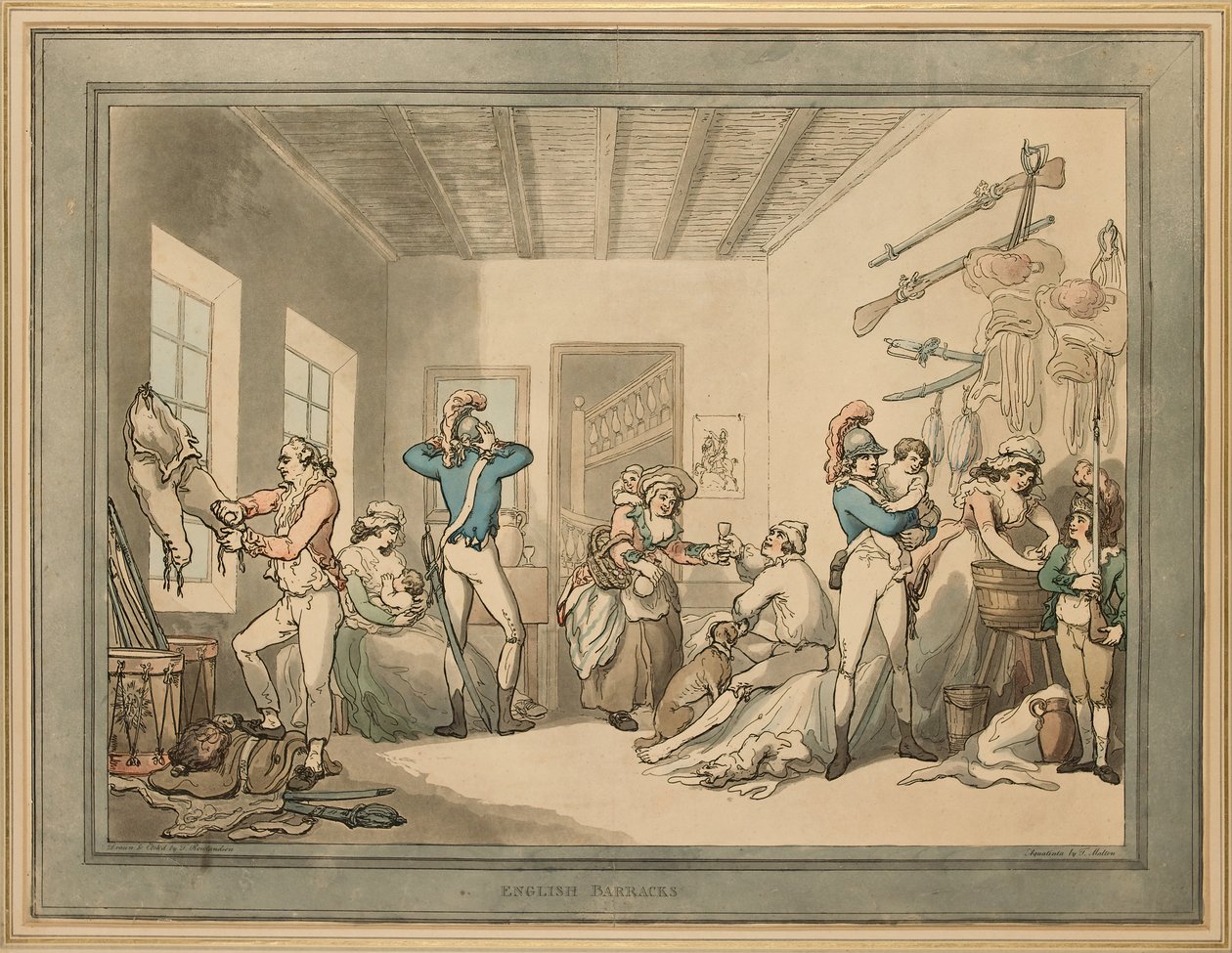 Engelske brakker, 1788 av Thomas Rowlandson