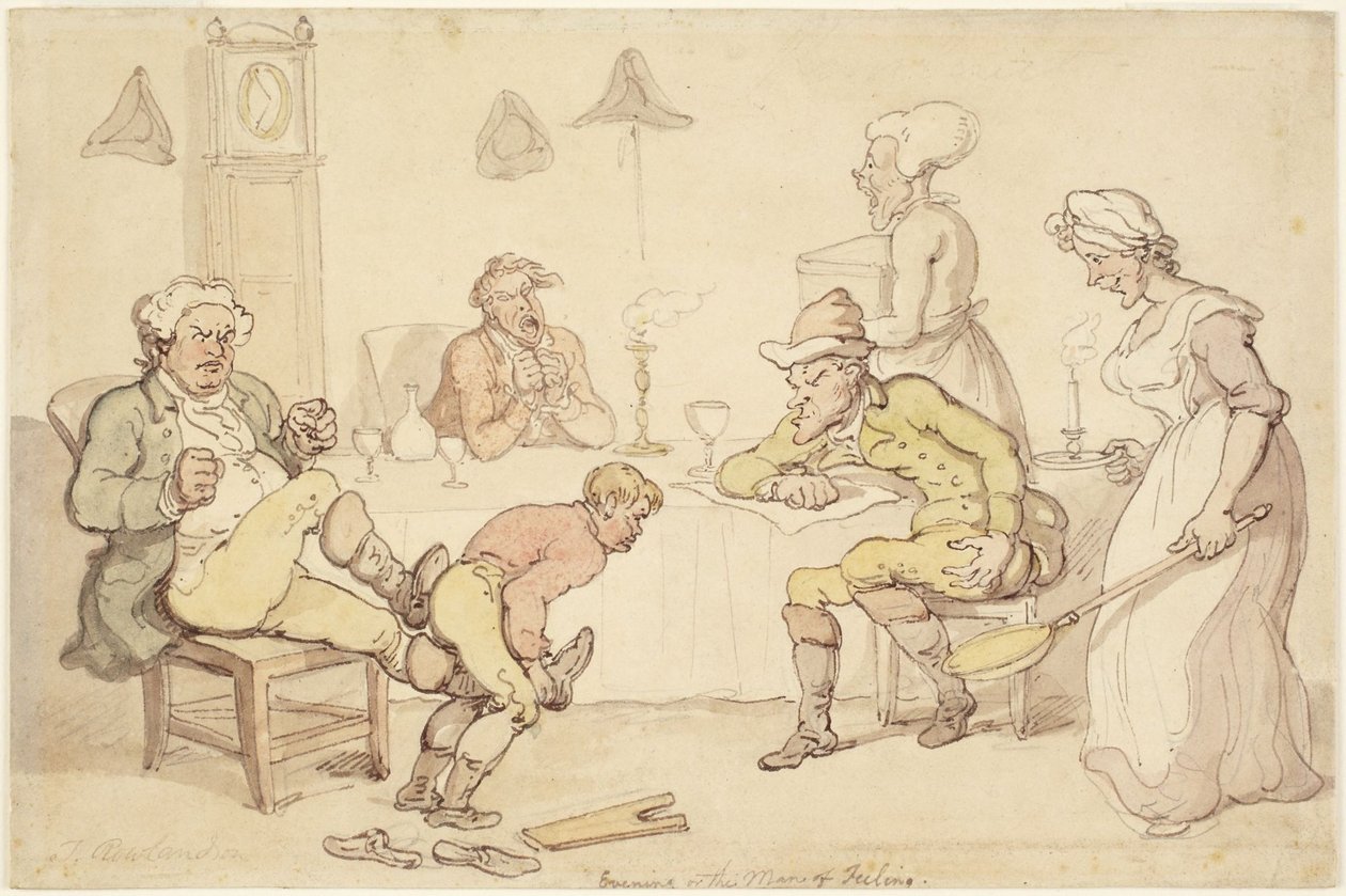 «Kvelden» eller «Følelsens mann» av Thomas Rowlandson