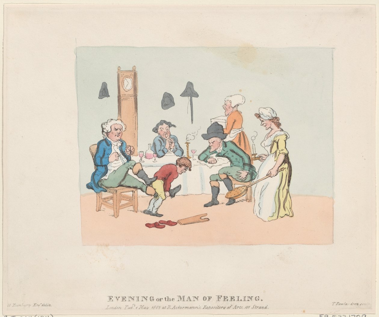 Kveld, eller følelsens mann, 1. mai 1803., 1. mai 1803. av Thomas Rowlandson