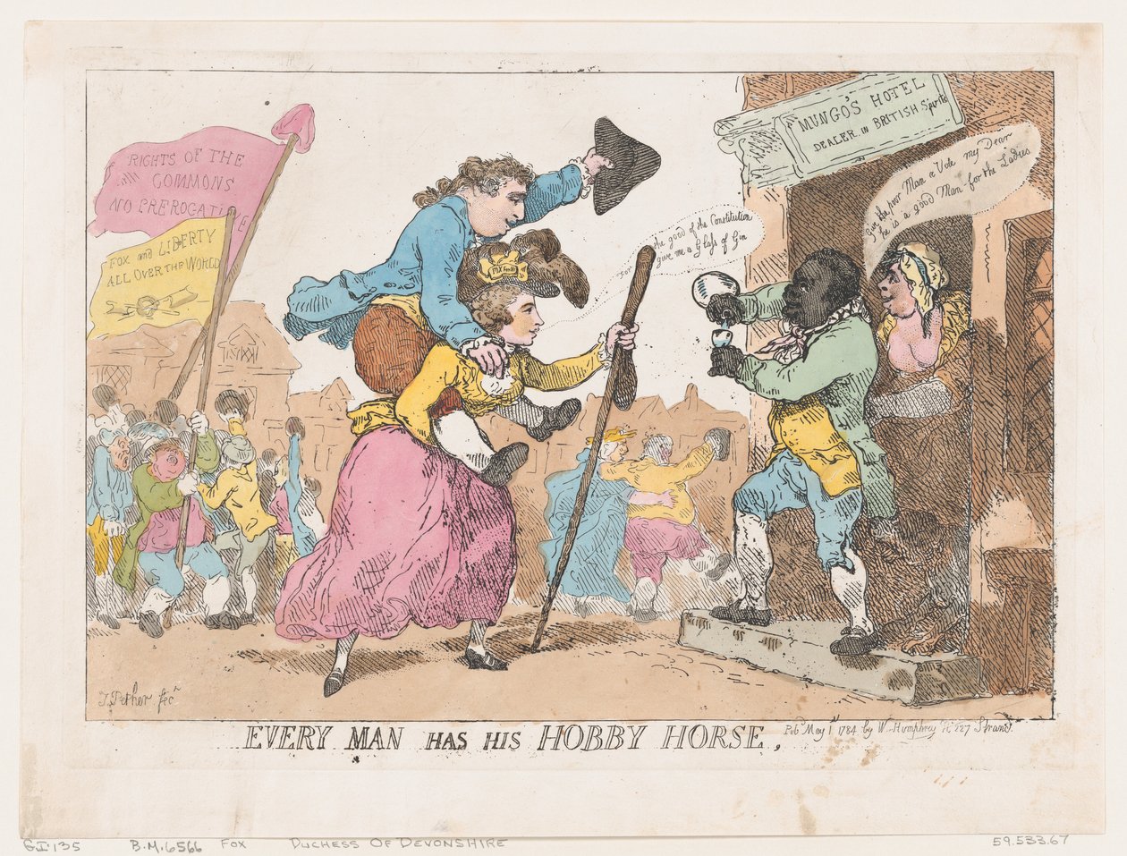 Hver mann har sin hobbyhest, 1. mai 1784., 1. mai 1784. av Thomas Rowlandson