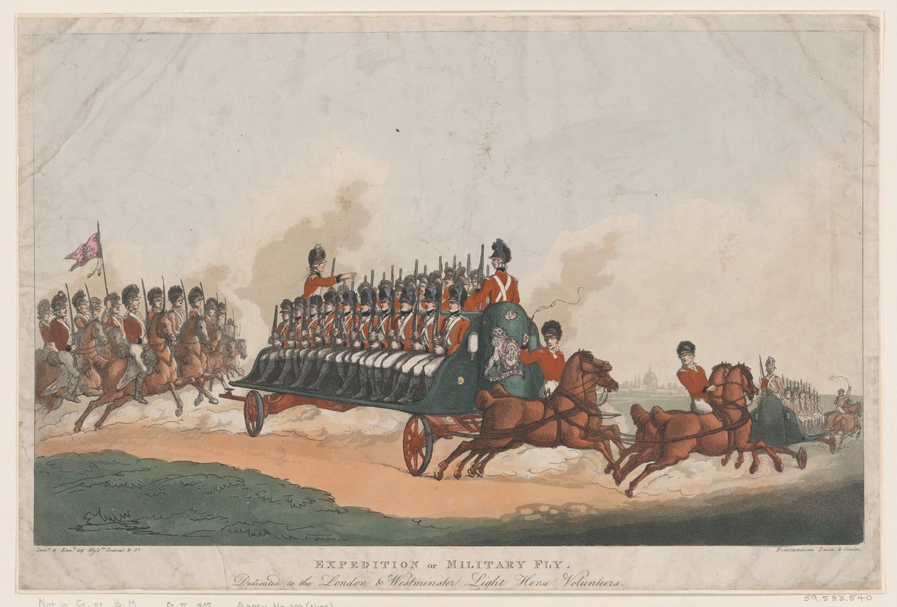 Ekspedisjon, eller militærfly, 16. mai 1798., 16. mai 1798. av Thomas Rowlandson