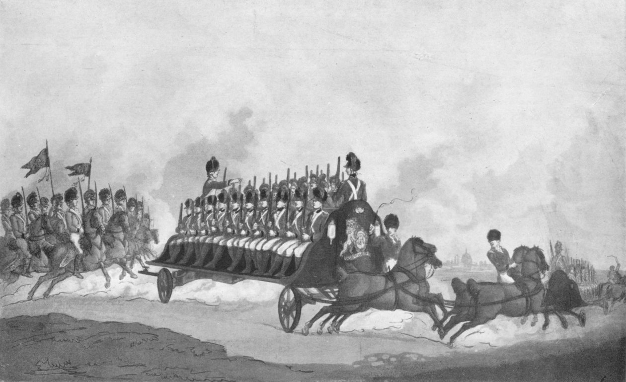 Ekspedisjon eller militærflue, c1780-1820, 1909 av Thomas Rowlandson