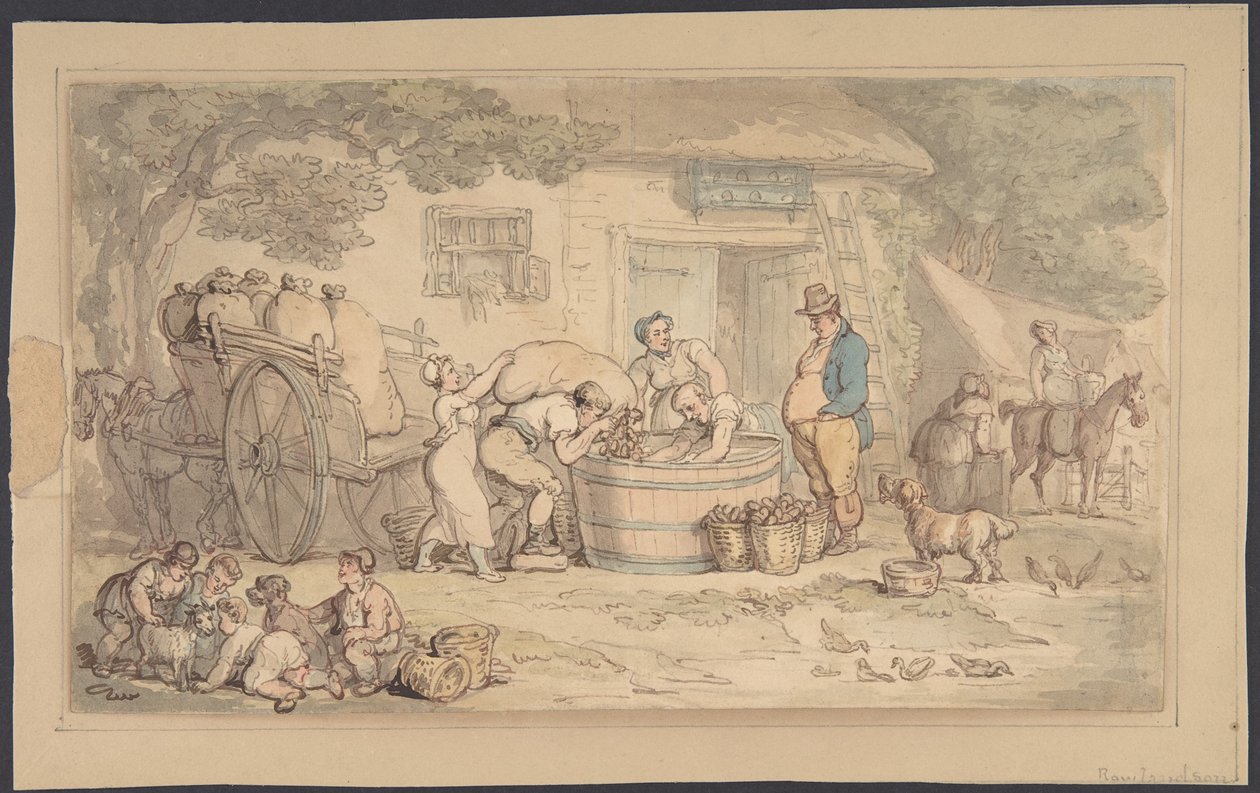 Landbruksscene av Thomas Rowlandson