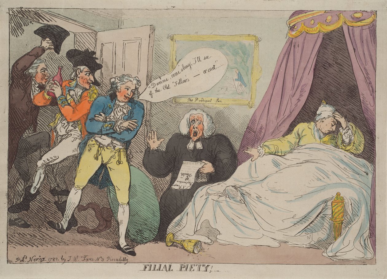 Barnlig respekt av Thomas Rowlandson