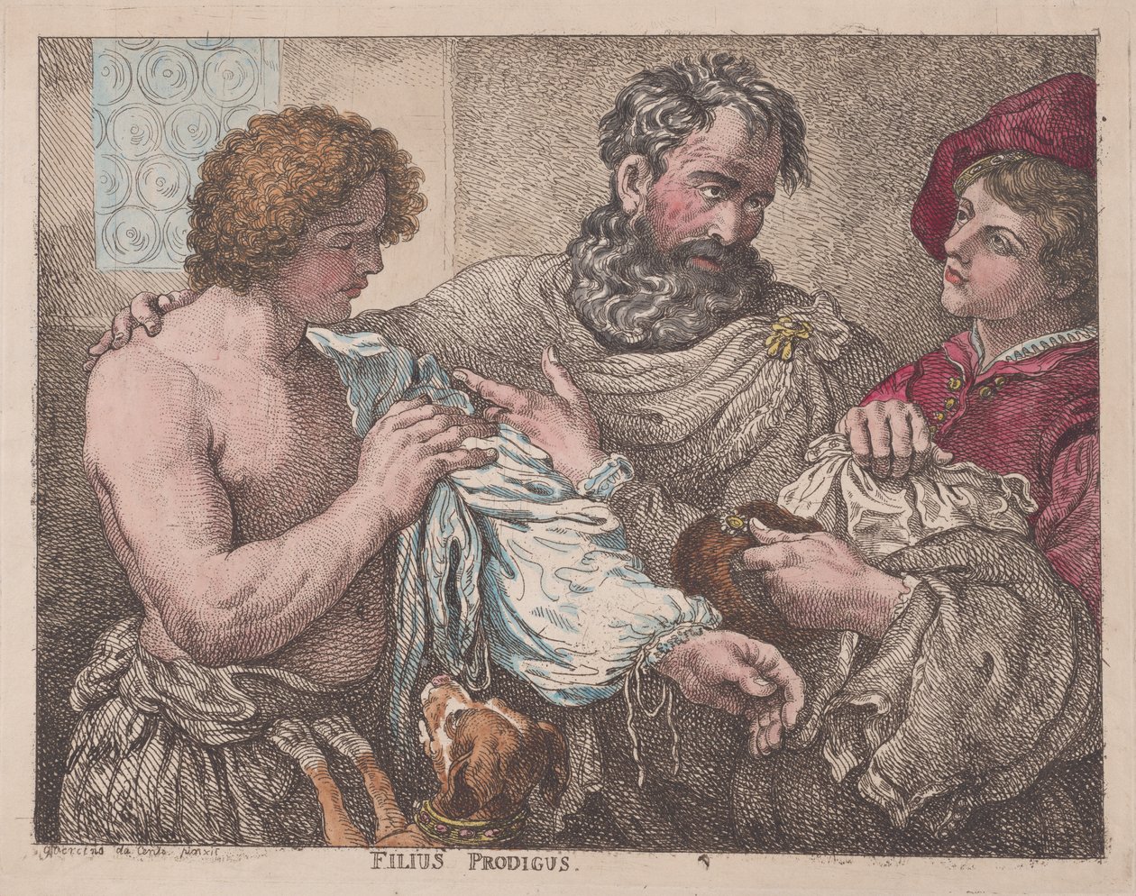 Philus Prodigus Den fortapte sønn, 1783-95., 1783-95. av Thomas Rowlandson