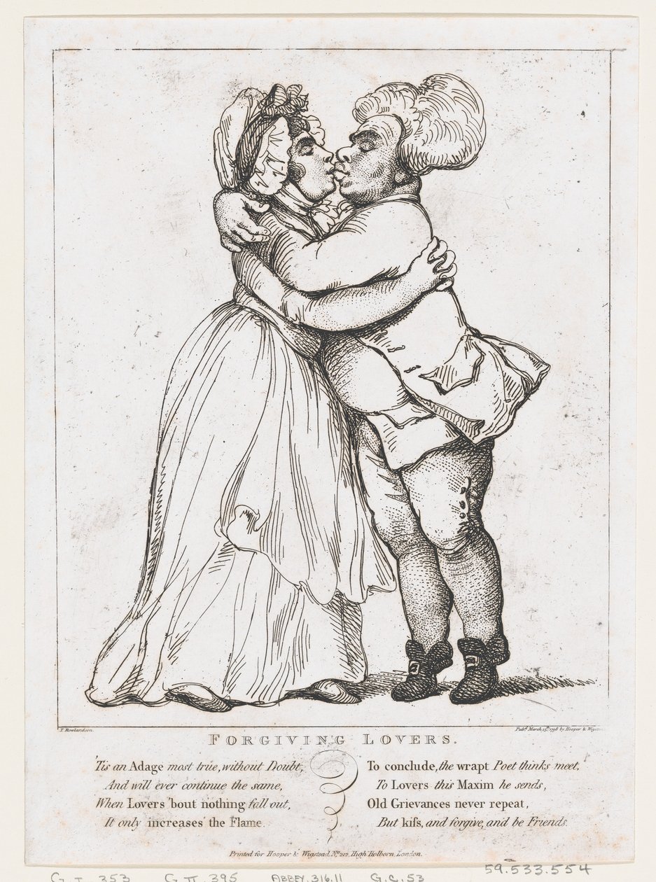 Forgiving Lovers, 15. mars 1798., 15. mars 1798. av Thomas Rowlandson