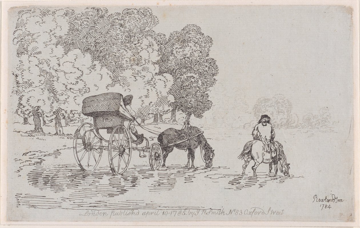 Firehjuls-sjeselong av Thomas Rowlandson