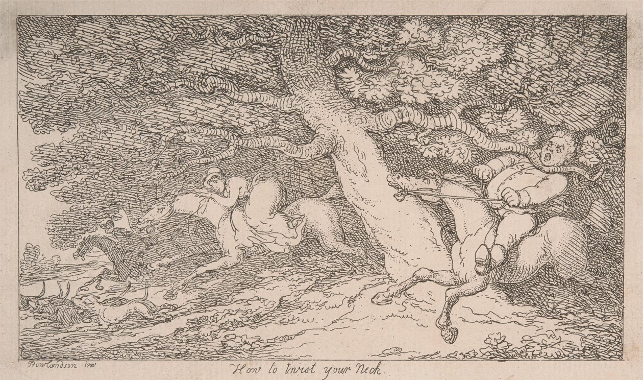 Rævjakt: Slik vrir du nakken [fra «Advice to Sportsmen»] av Thomas Rowlandson
