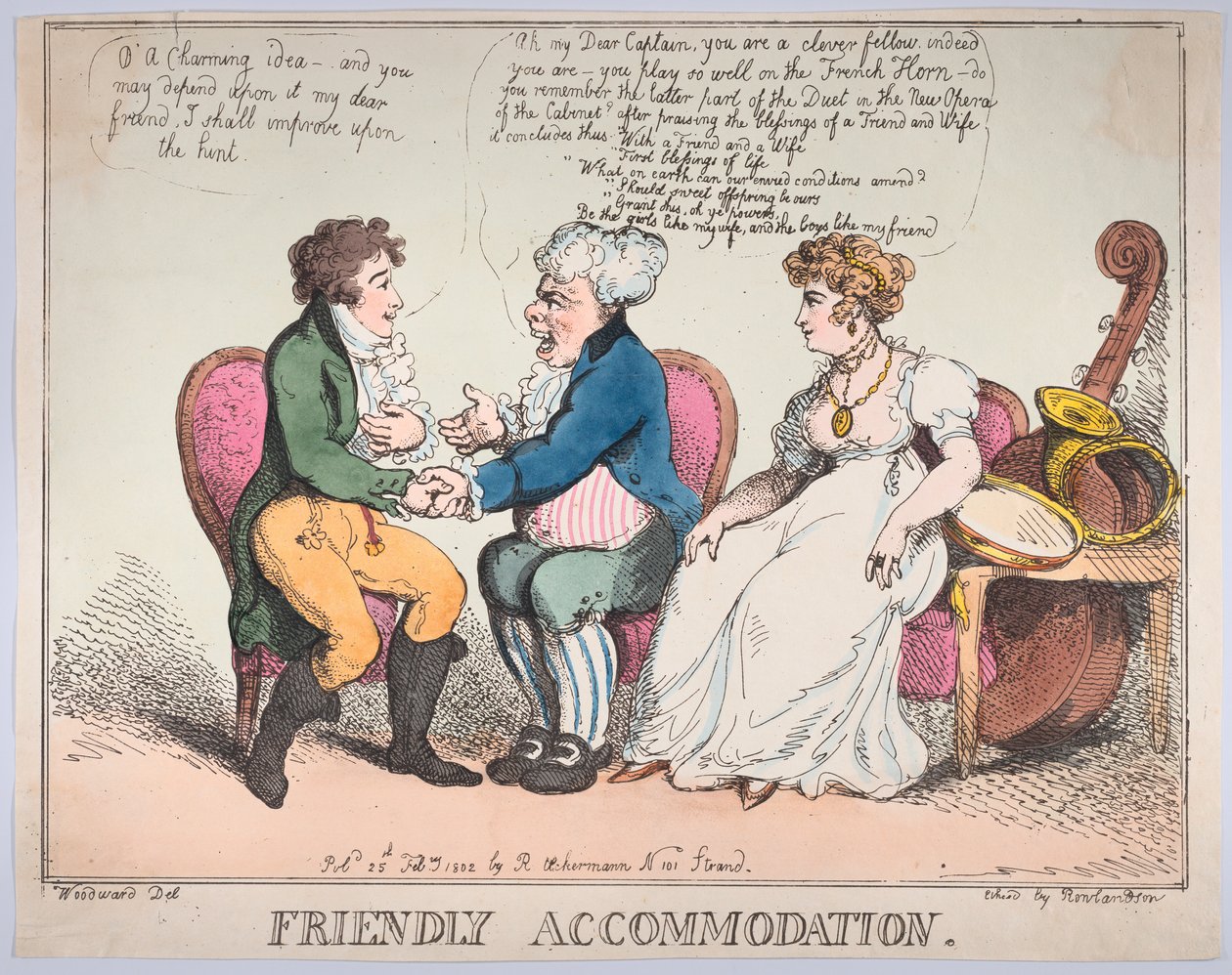 Friendly Accommodation, 25. februar 1802., 25. februar 1802. av Thomas Rowlandson