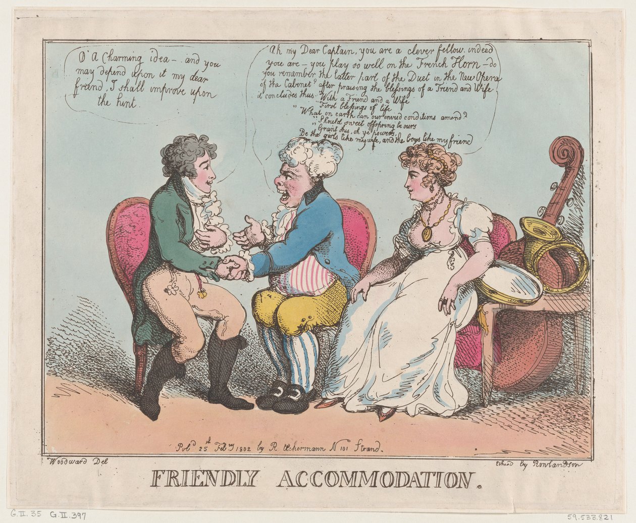 Friendly Accommodation, 25. februar 1802., 25. februar 1802. av Thomas Rowlandson