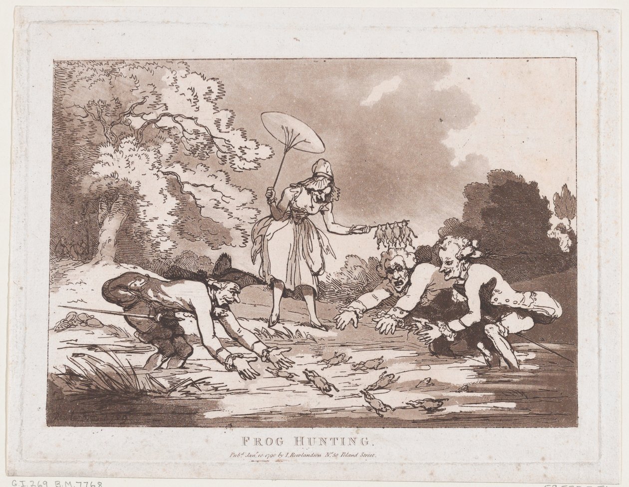 Froskejakt av Thomas Rowlandson