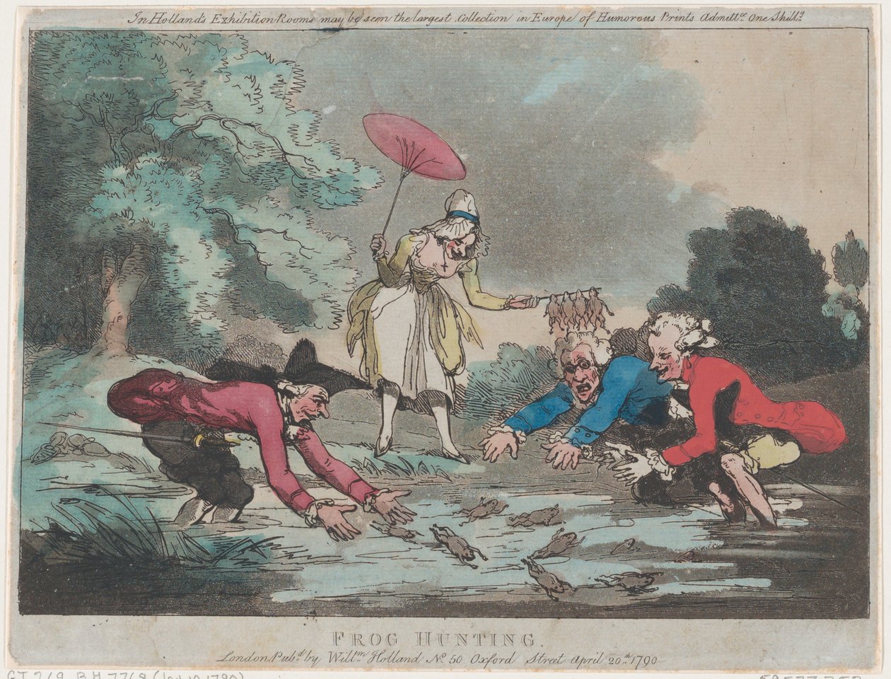 Froskejakt, 20. april 1790., 20. april 1790. av Thomas Rowlandson