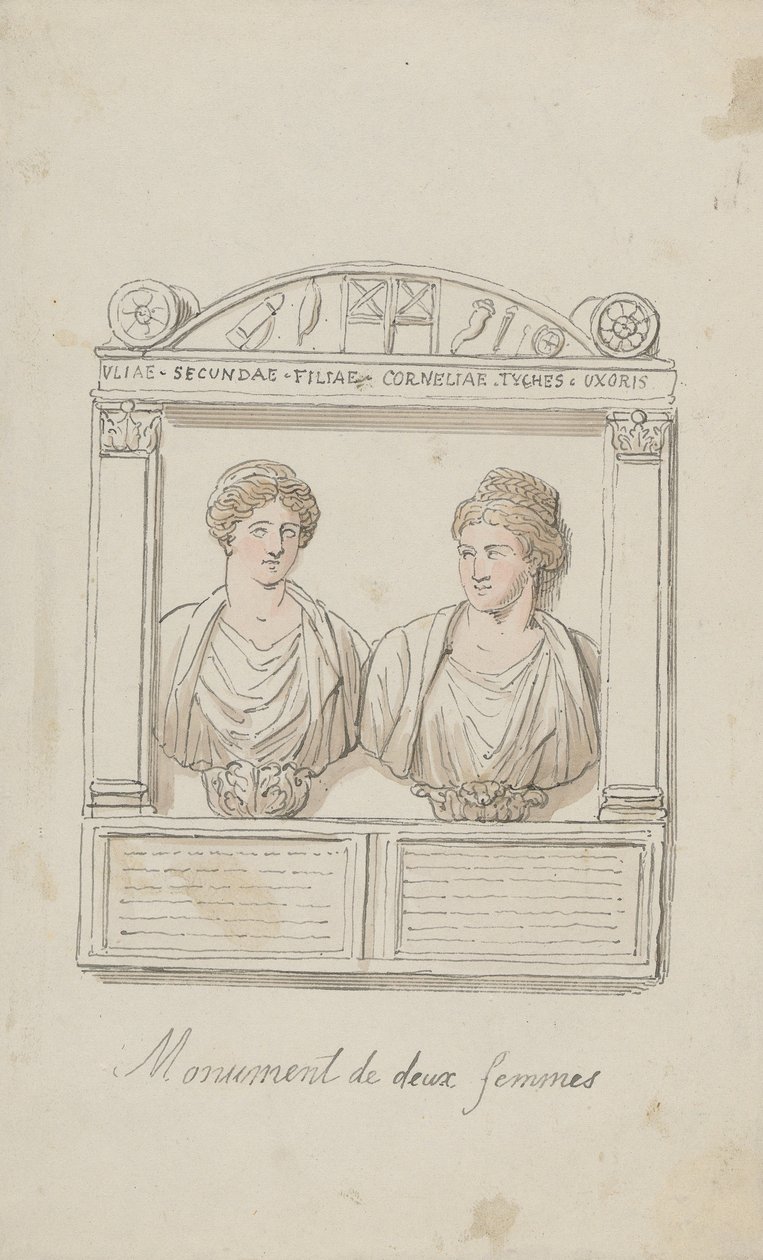 Begravelsesalteret til Julia Secunda og Cornelia Tyché av Thomas Rowlandson