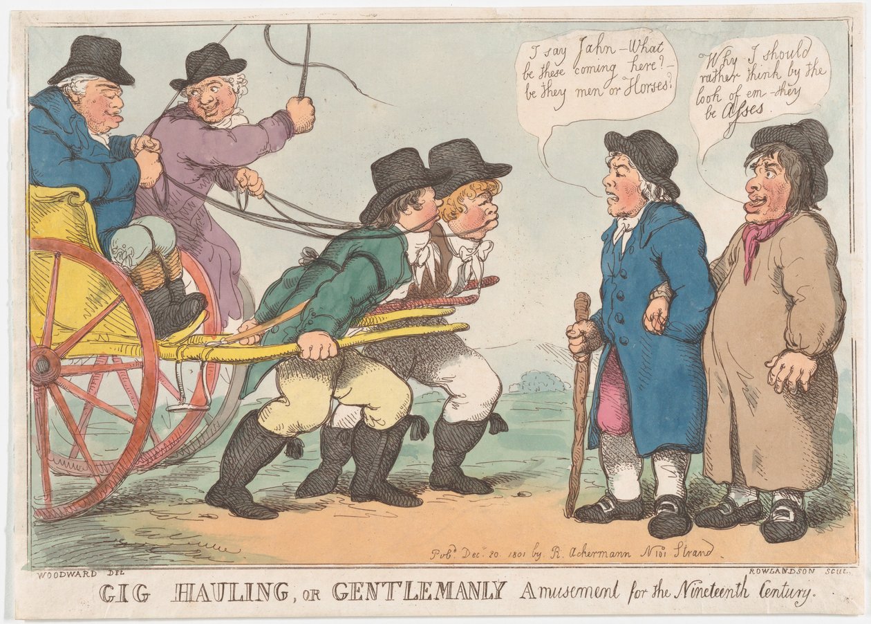 Gig Hauling, eller Gentlemanly Amusement for the Nineteenth Century, 3. april 1801., 3. april 1801. av Thomas Rowlandson