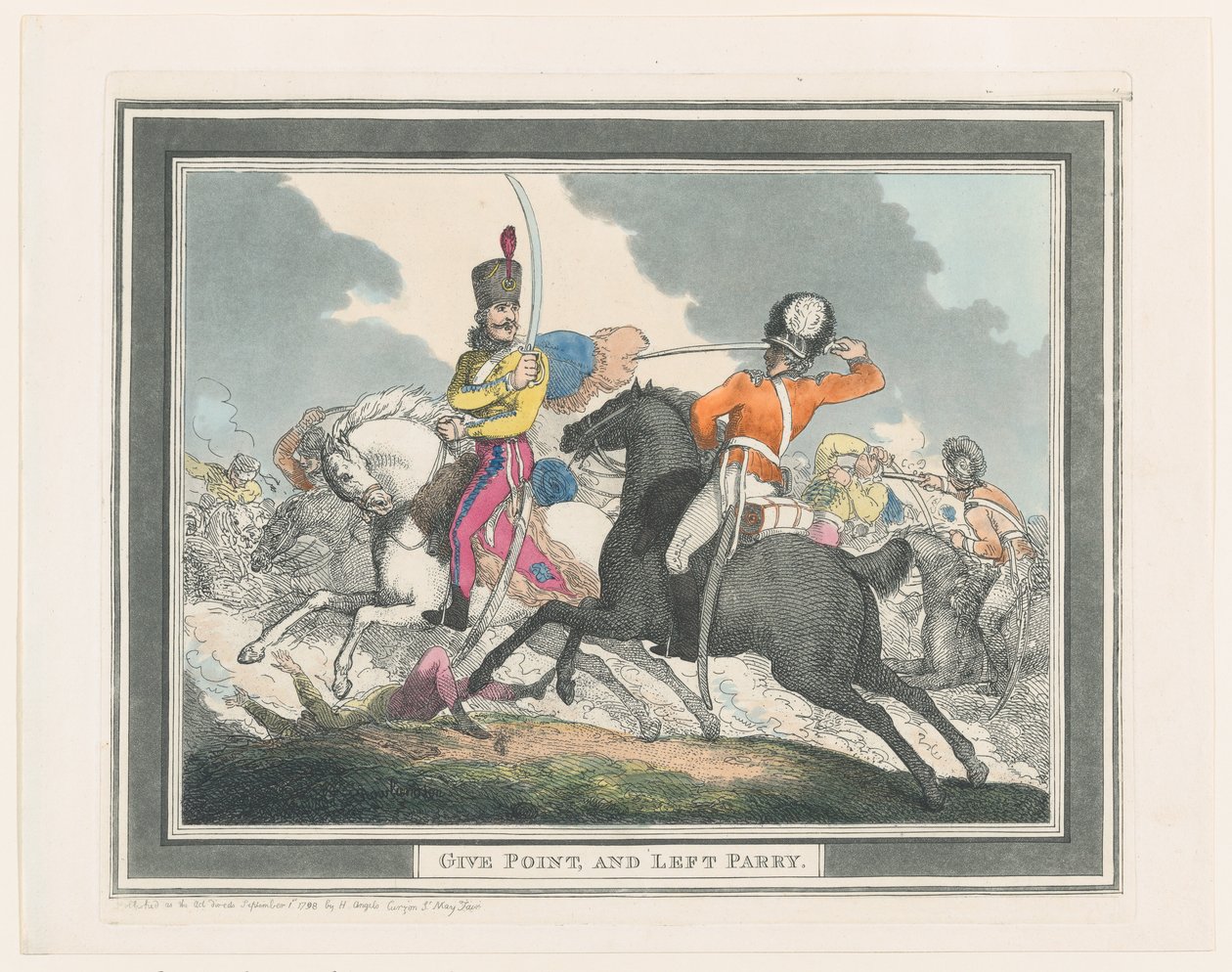 Gi poeng og venstre parry, 1. september 1798., 1. september 1798. av Thomas Rowlandson