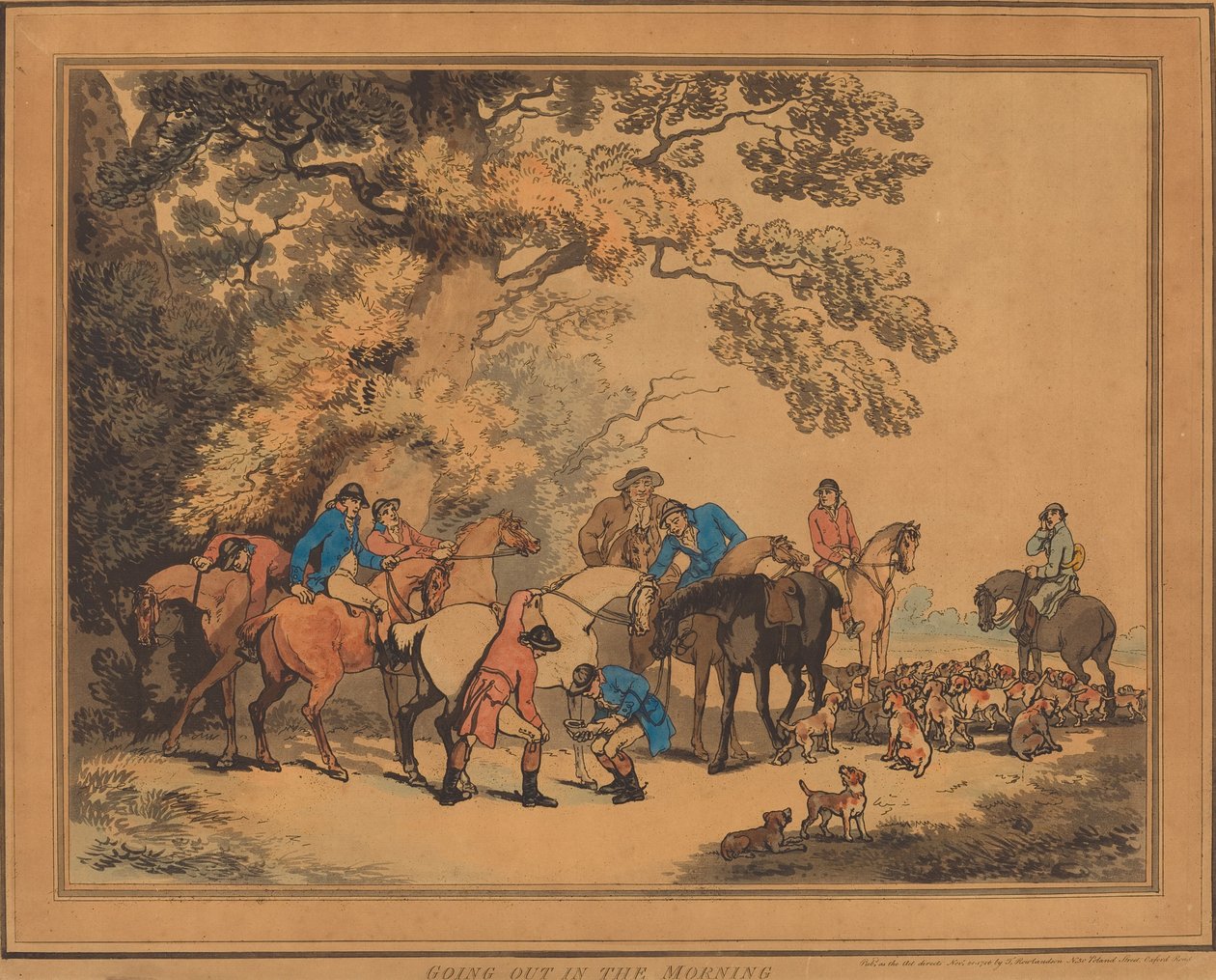 Går ut om morgenen av Thomas Rowlandson