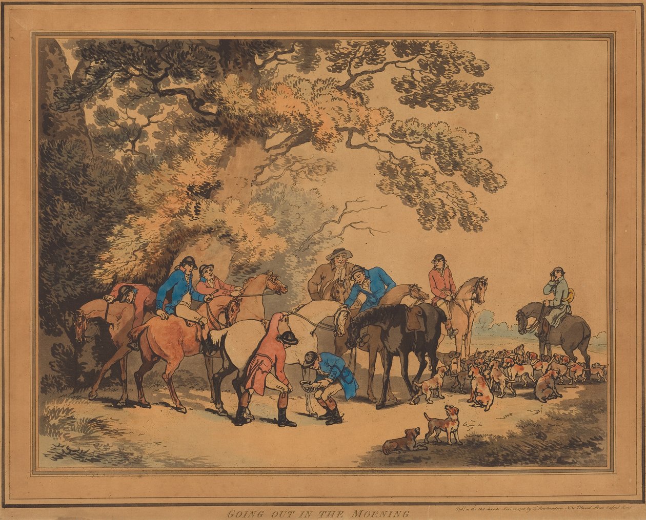 Å gå ut om morgenen av Thomas Rowlandson