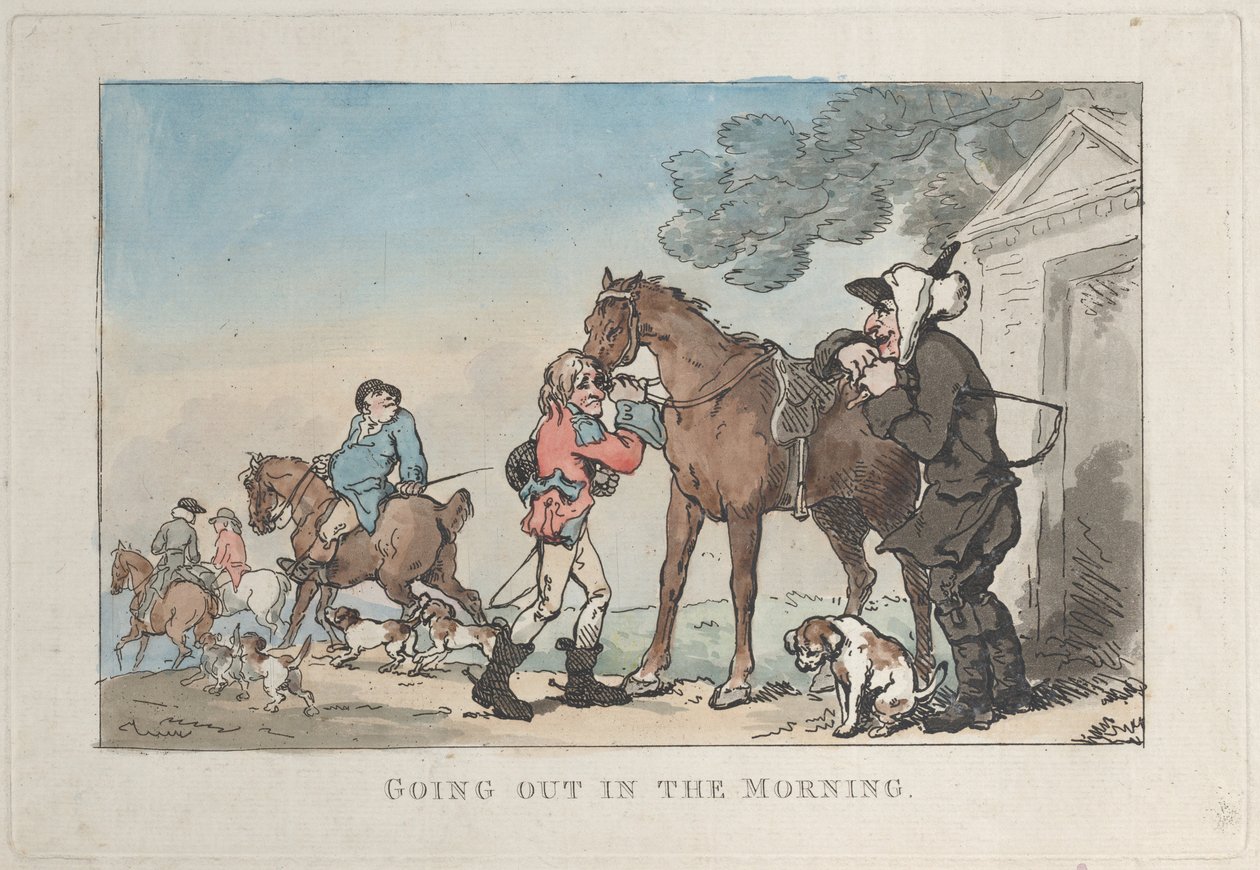 Går ut om morgenen, 1787., 1787. av Thomas Rowlandson