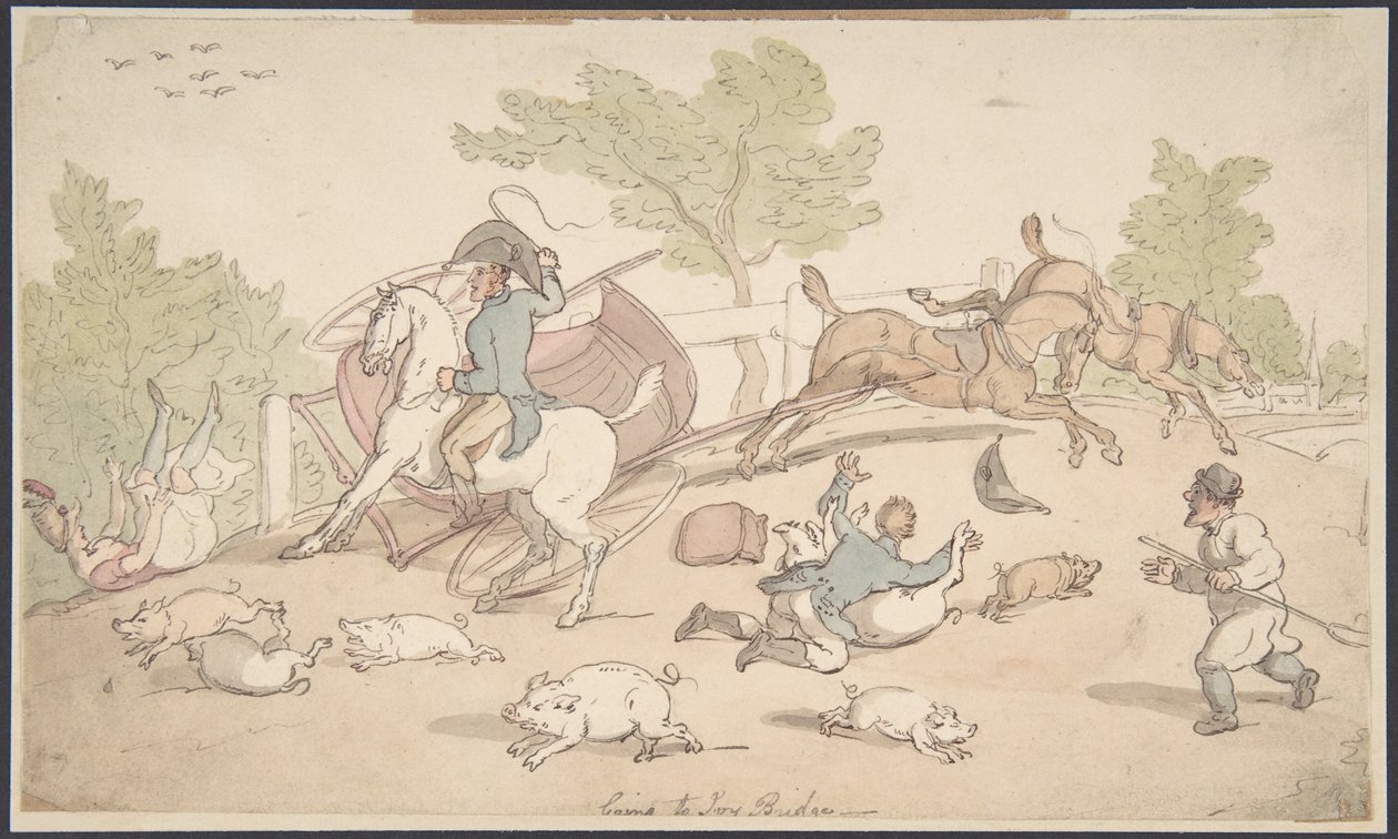 På vei til Ivy Bridge av Thomas Rowlandson