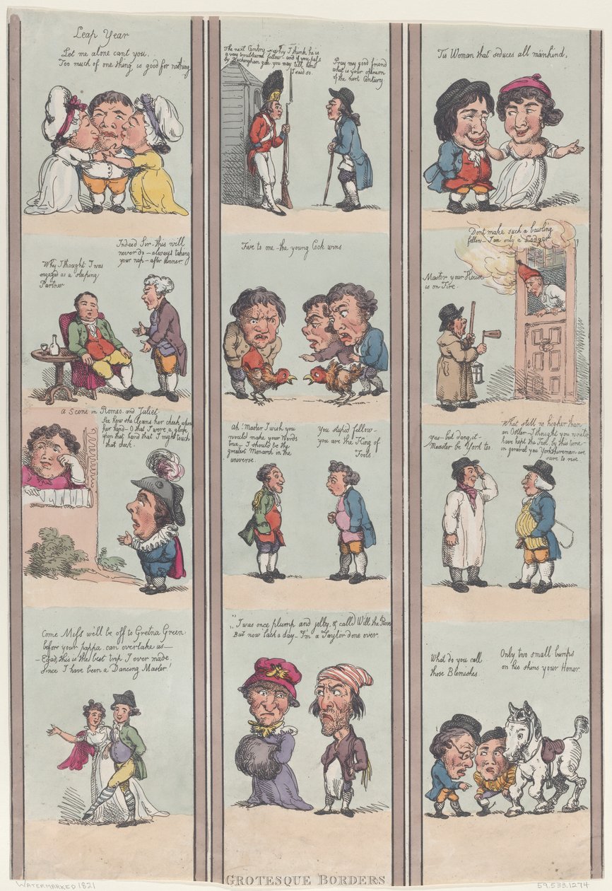 Grotesque Borders for Rooms and Halls, [1800], reprint., [1800], reprint. av Thomas Rowlandson