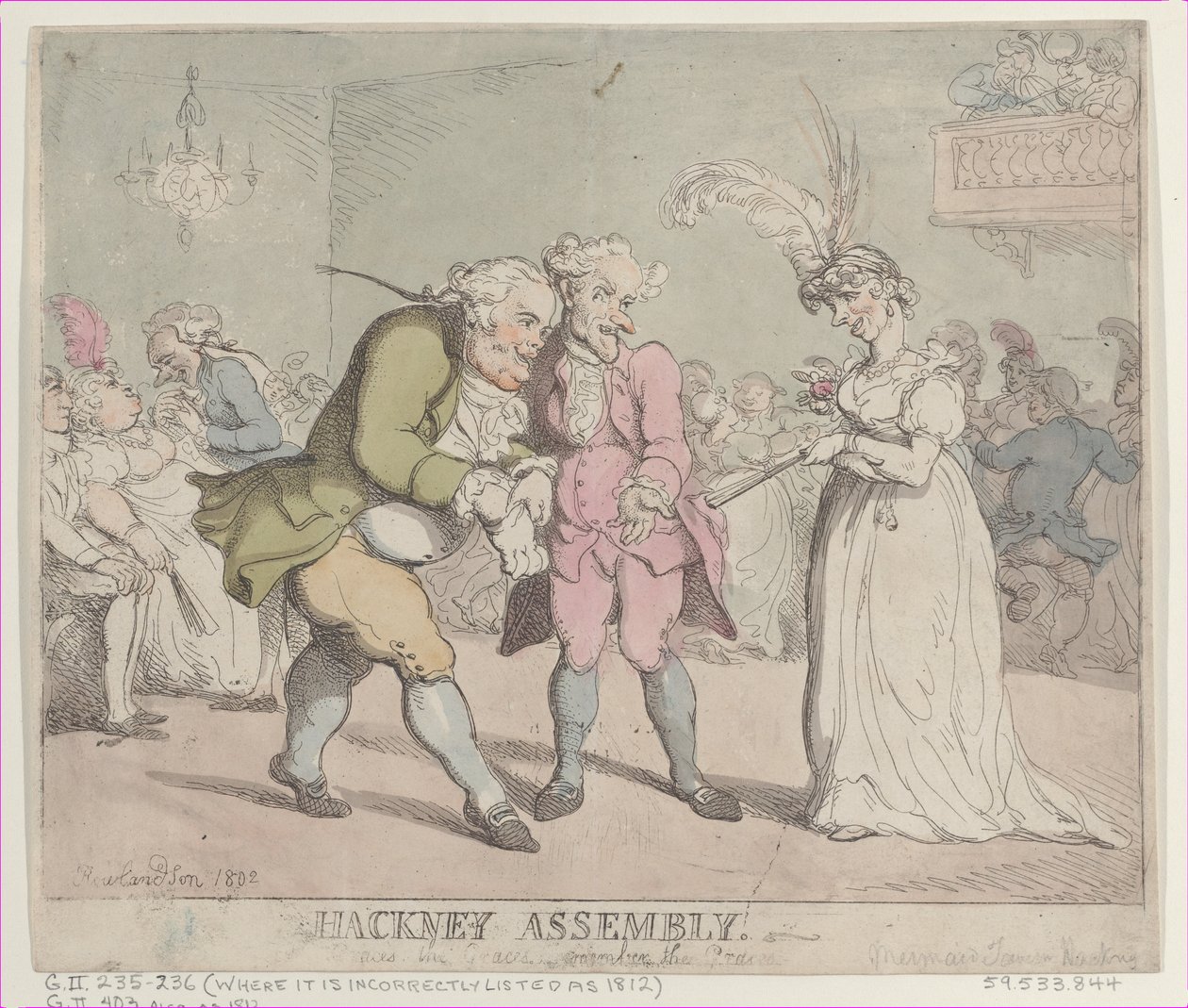 Hackney Assembly, 1802., 1802. av Thomas Rowlandson