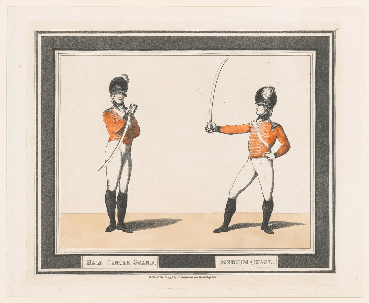 Halvsirkelvakt, middels vakt, 1. september 1798., 1. september 1798. av Thomas Rowlandson