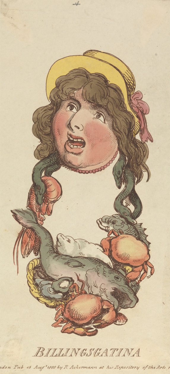 Heads: Billingsgatina av Thomas Rowlandson