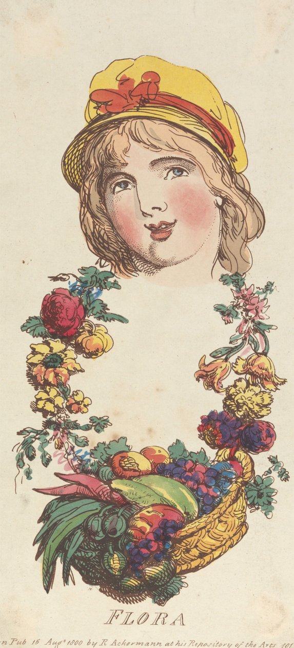 Overskrifter: Flora av Thomas Rowlandson