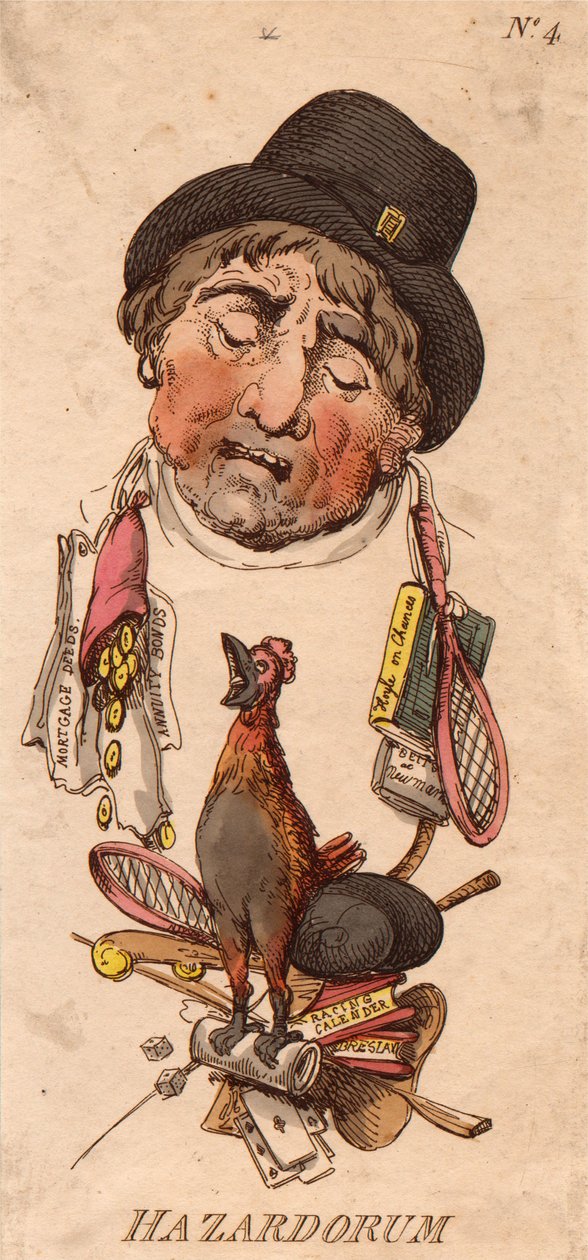 Overskrifter: Hazardorum av Thomas Rowlandson