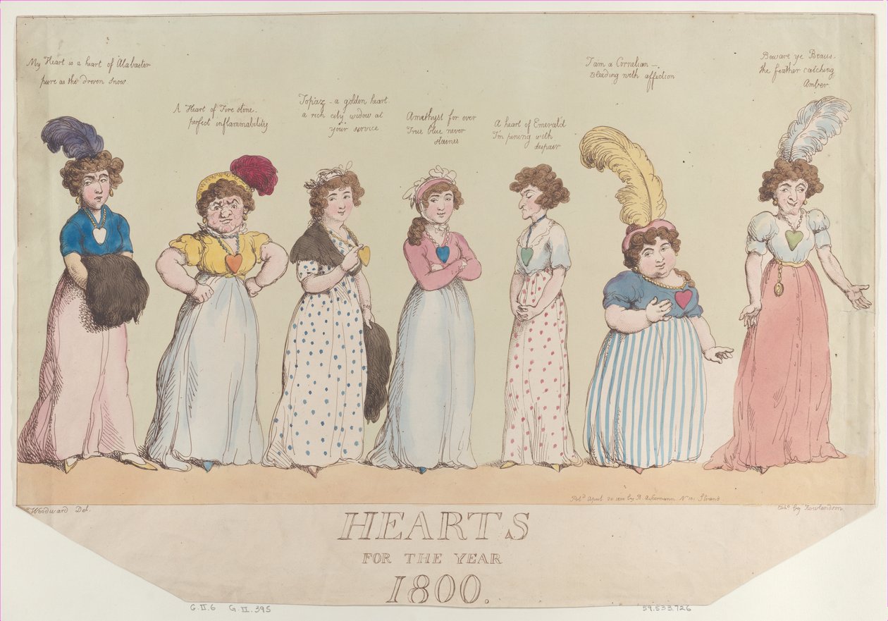 Hjerter for året 1800, 20. april 1800., 20. april 1800. av Thomas Rowlandson