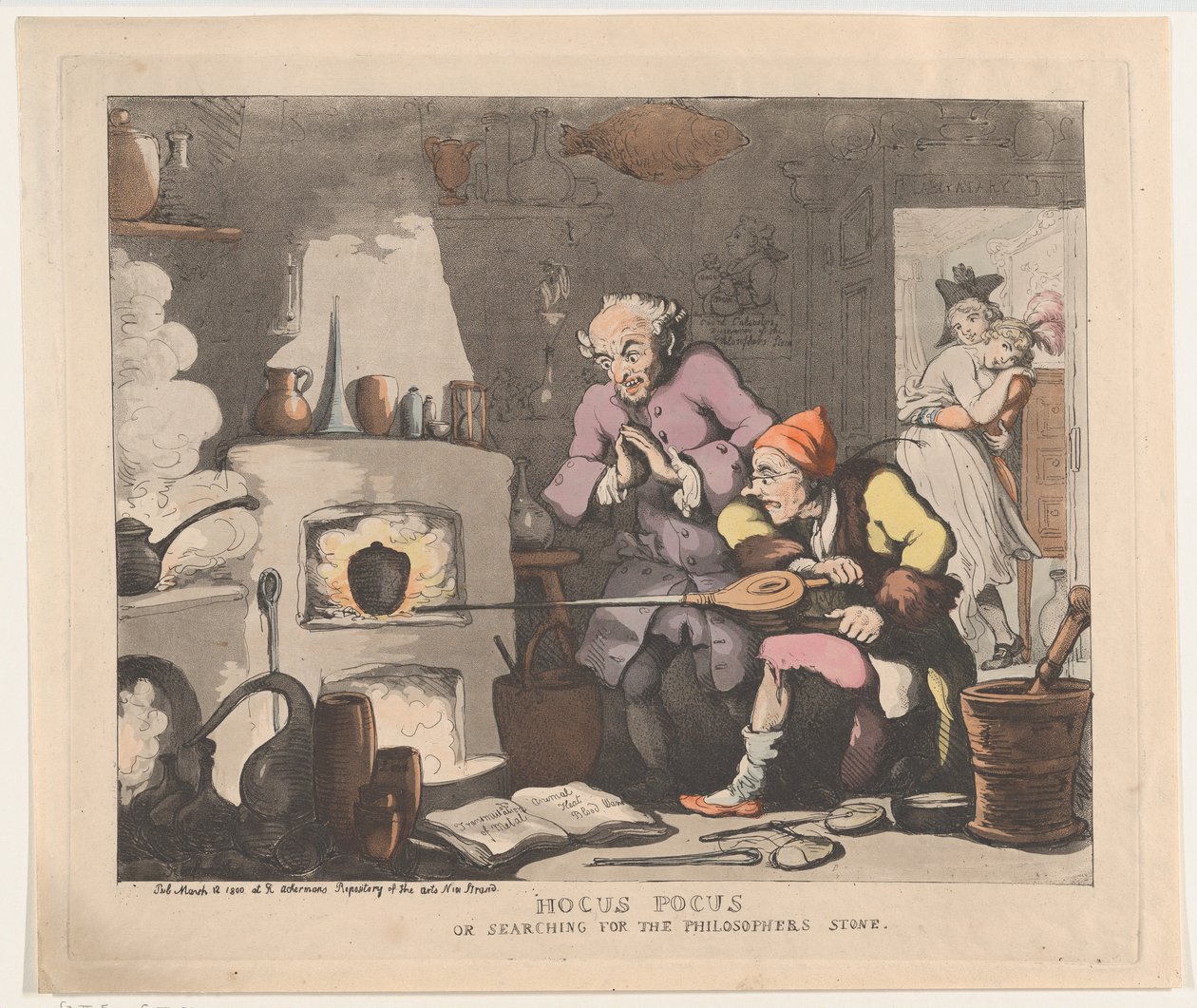 Hokus Pokus, eller Søking etter de vises stein, 12. mars 1800., 12. mars 1800. av Thomas Rowlandson