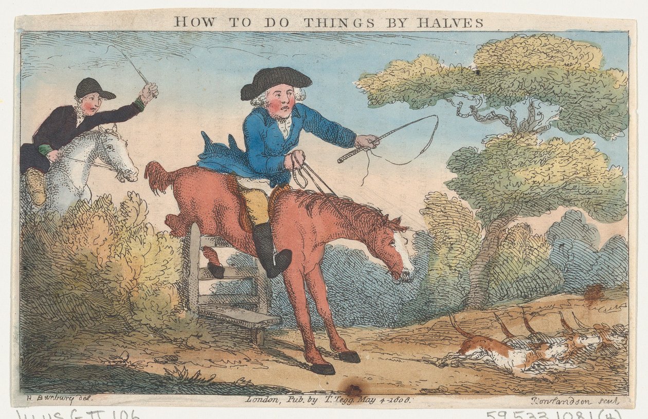 How to Do Things av Halves, 4. mai 1808., 4. mai 1808. av Thomas Rowlandson