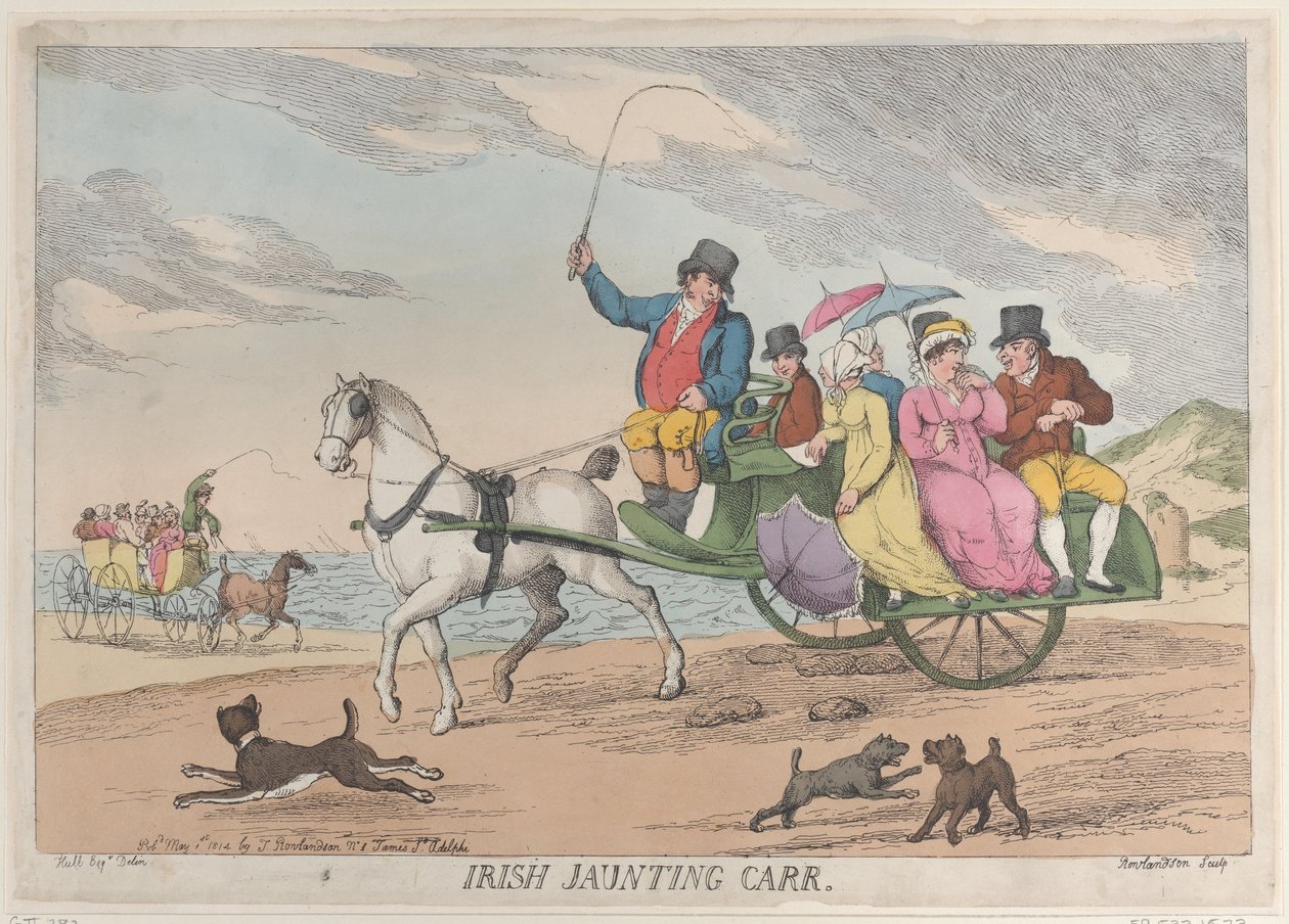 Irsk Jaunting Car, 1. mai 1814., 1. mai 1814. av Thomas Rowlandson
