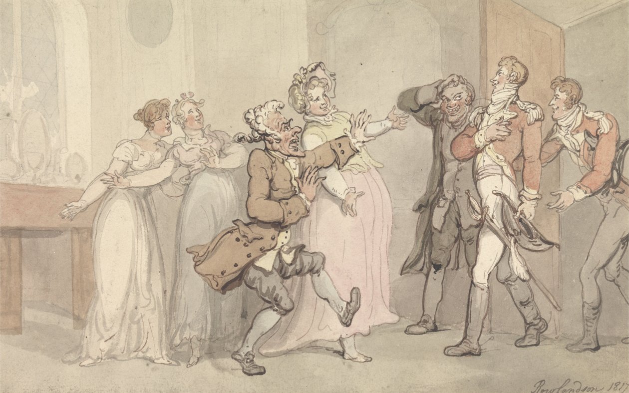 Sjalusi, raseri, skuffelse... av Thomas Rowlandson