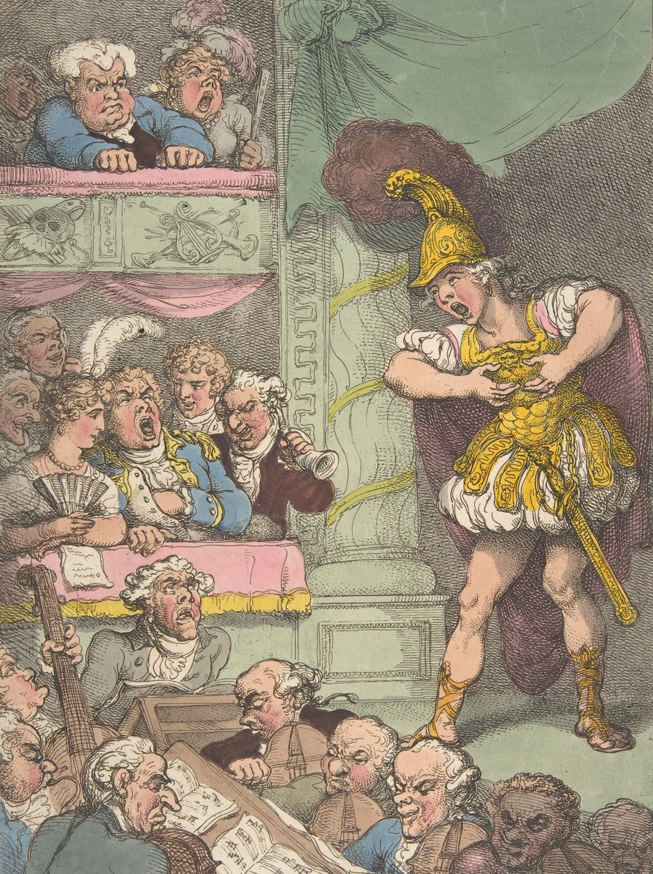John Bull ved den italienske operaen, 2. oktober 1811., 2. oktober 1811. av Thomas Rowlandson
